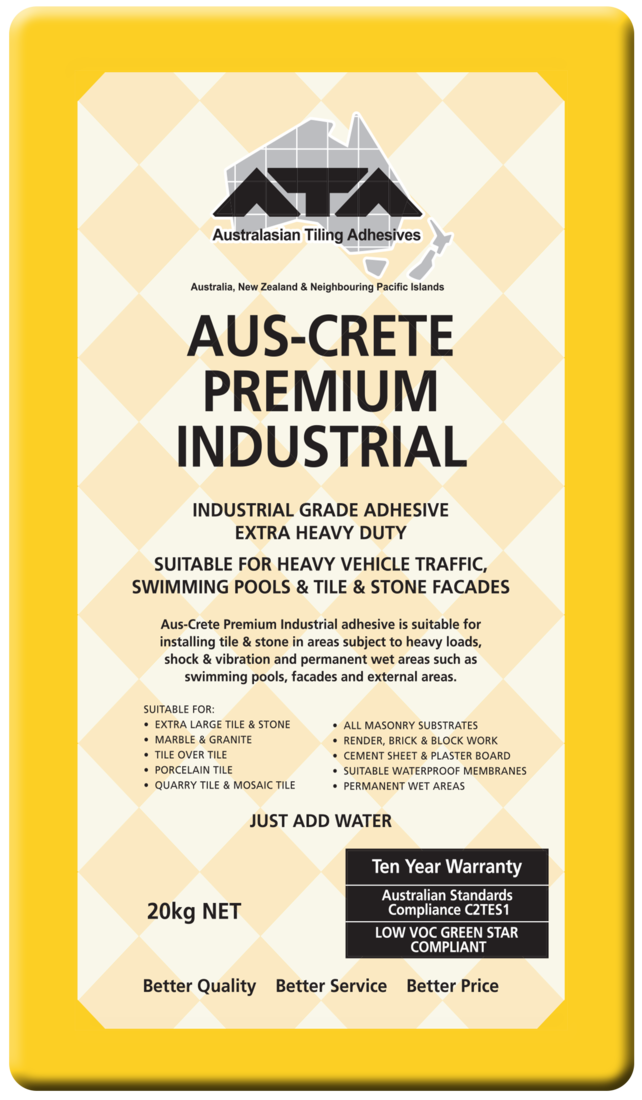 ATA Aus-Crete Premium Industrial - Bag Yellow 20KG(Grey)