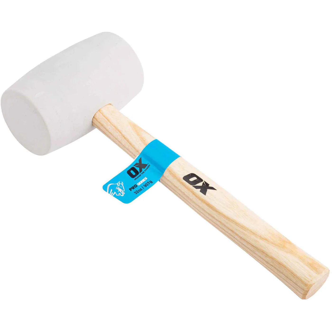 OX Pro White Rubber Mallet - 32oz / 907g