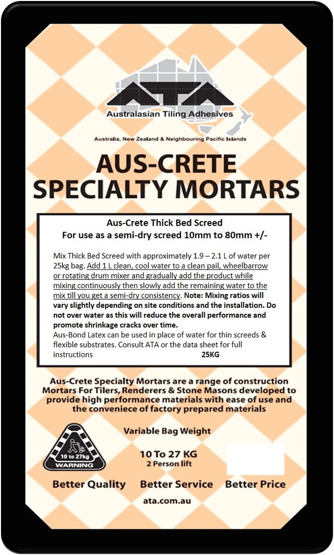 ATA Aus-Screed Thick Bed (25KG)