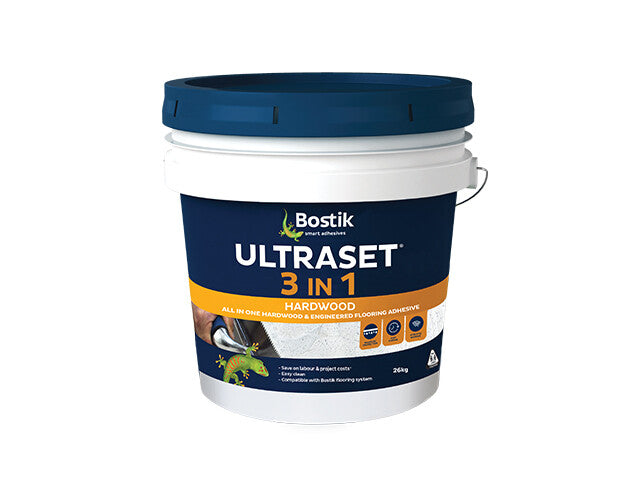 Bostik Ultraset 3 in 1 Flooring Adhesive, Moisture Control, and Sound Reduction All in One (16kg Pail Bucket)