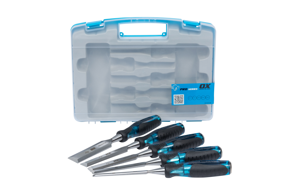 OX-Pro 5 piece chisel set 16mm - 38mm