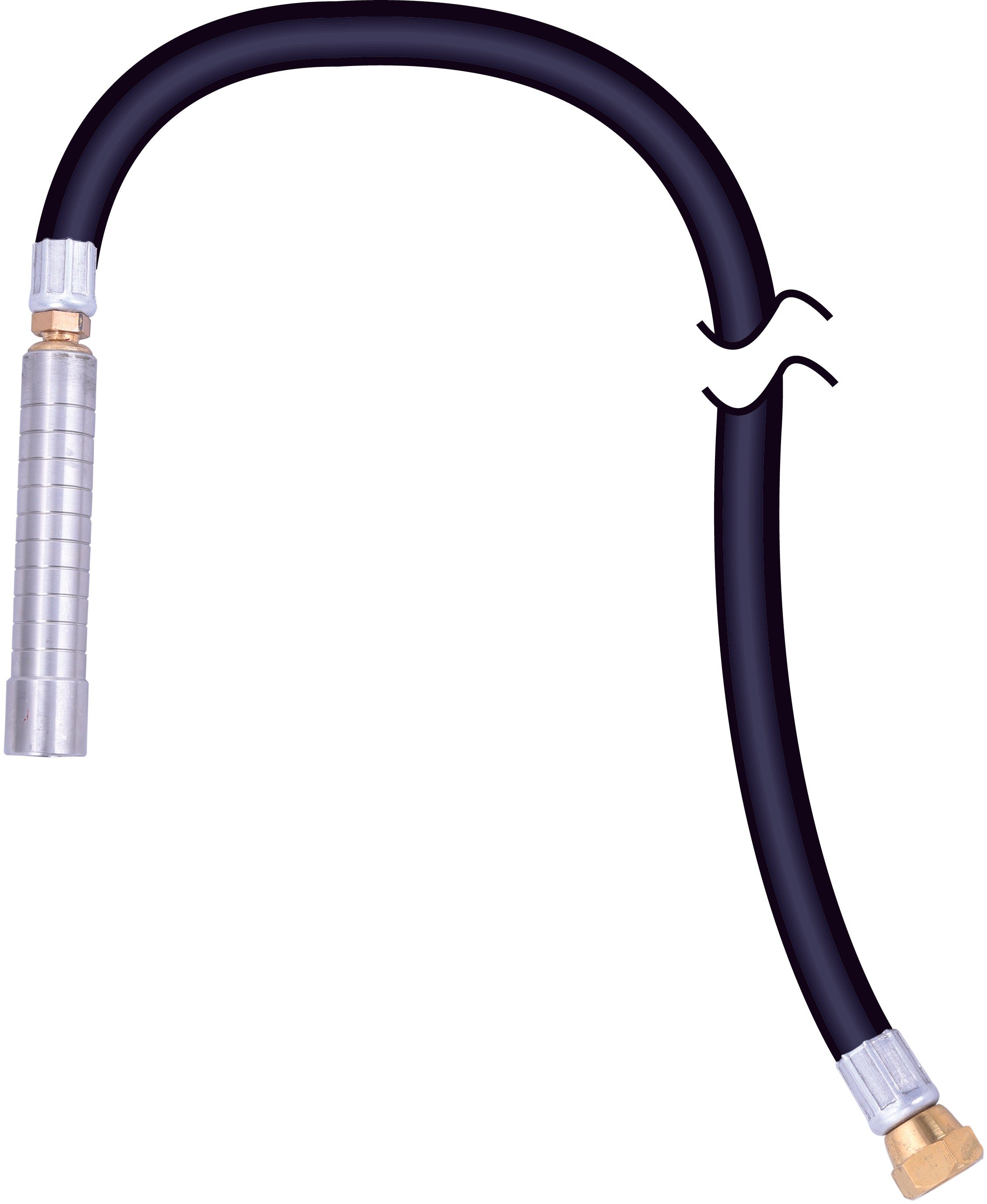 OX 1200mm Chemical Resistant Hose with Connections