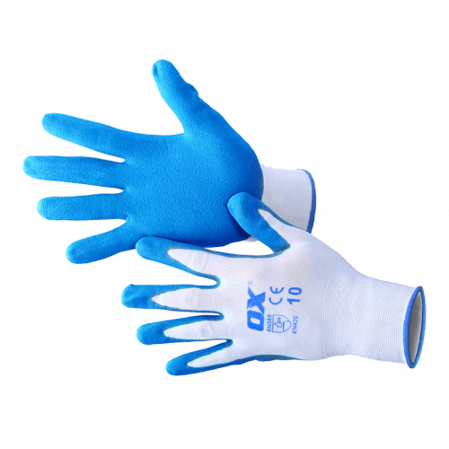 OX Polyester Lined Nitrile Glove - 5 pack