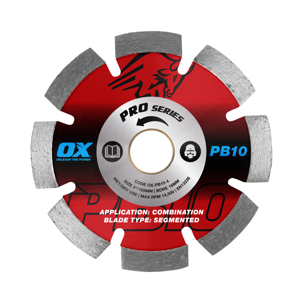 OX Professional Segmented Diamond Blade - Combination