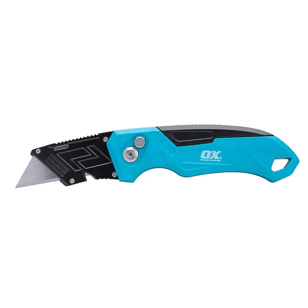 OX Pro Heavy-Duty Fixed Blade Folding Knife | Includes 3 Blades