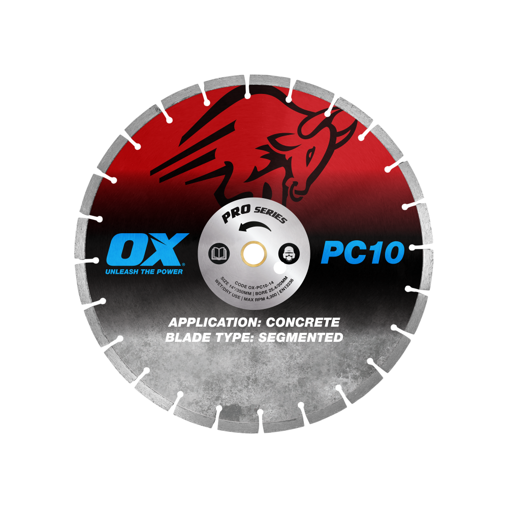 OX Pro PC10 Segmented Diamond Blade