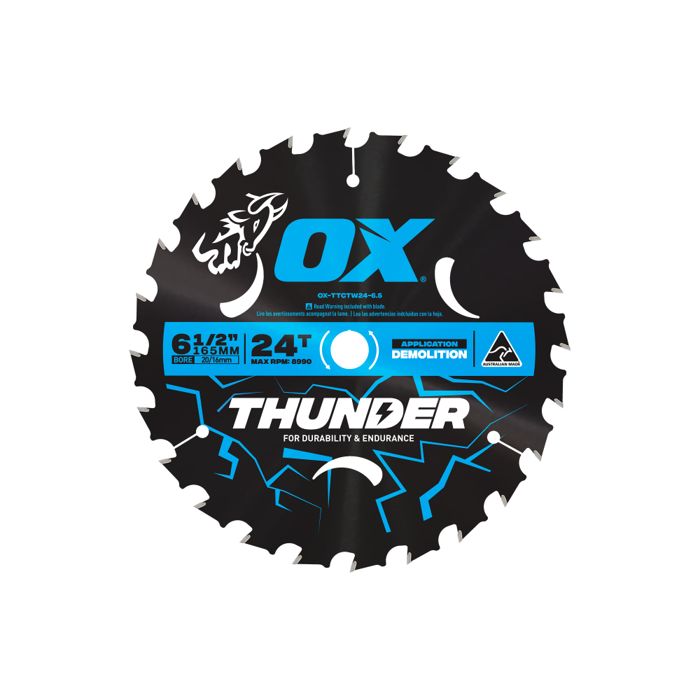 OX Pro Thunder Circular Saw Blade | 24-Tooth