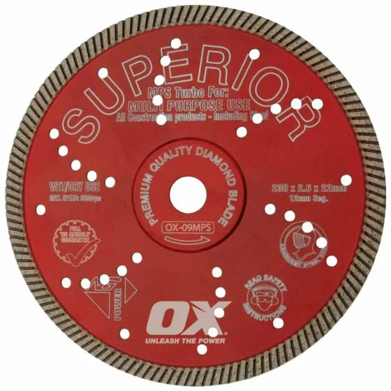 OX Professional MPS 4.5" Turbo Diamond Blade