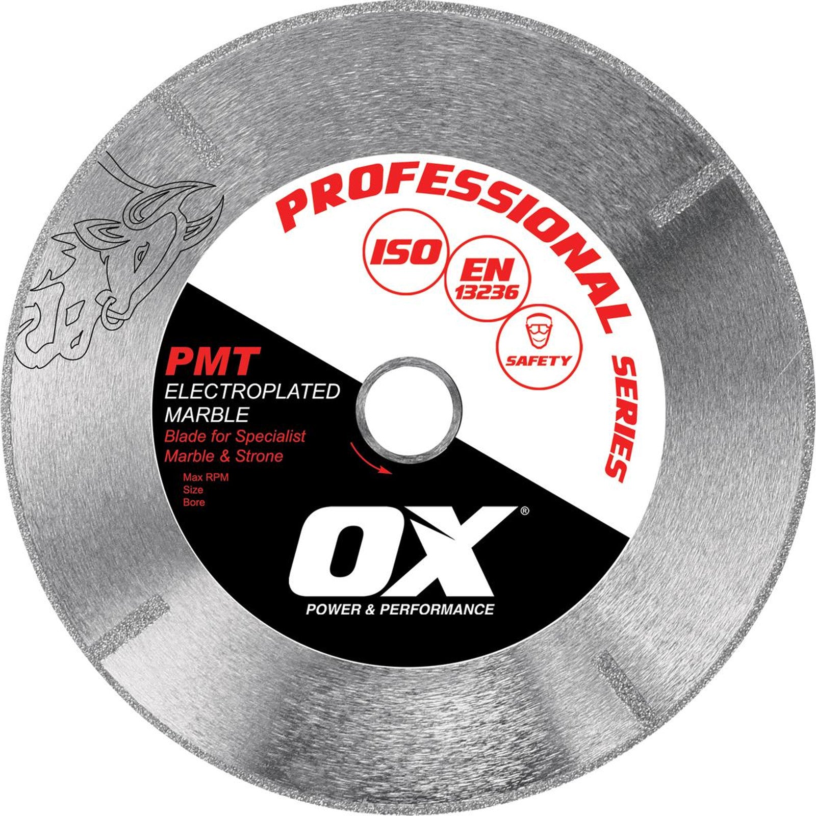 OX Professional PMT 5" E/plated Marble Diamond Blade