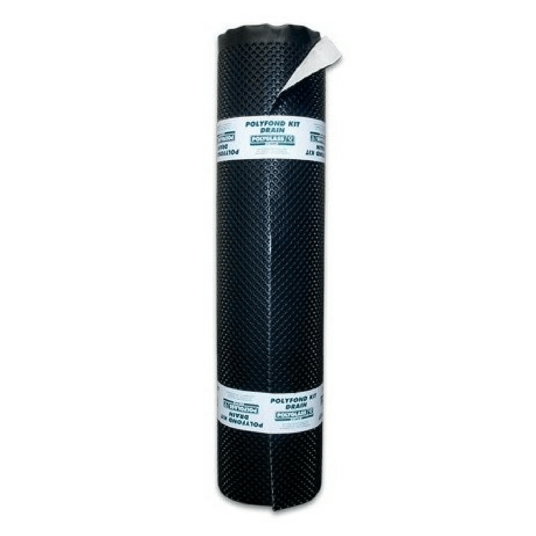 Polyfond Kit Drain | Waterproofing and Drainage Kit | Grey Brick